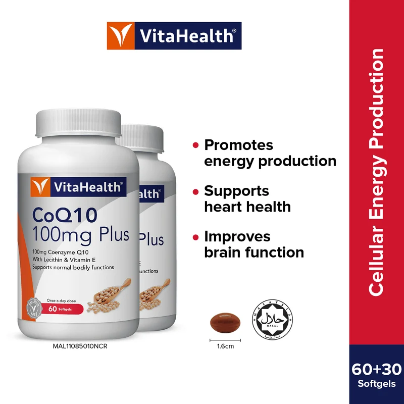 Vitahealth CoQ10 Pplus 60+30S | Promote Energy Production