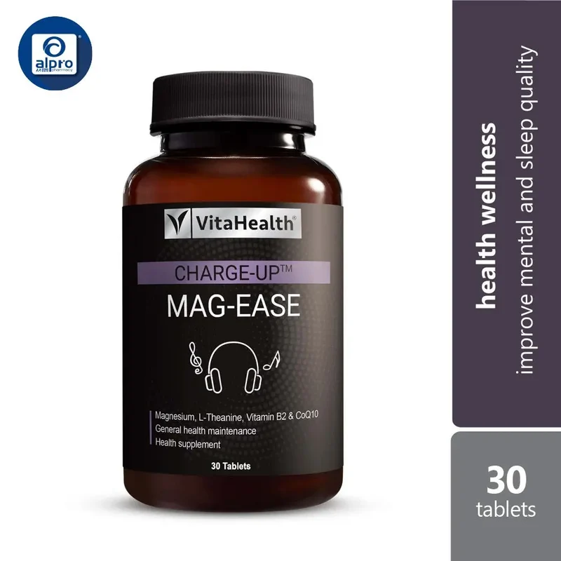 Vitahealth Charge-Up Mag-Ease 30s | Improve Mental and Sleep Quality