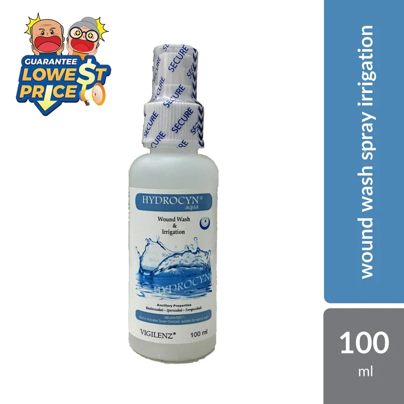 Vigilenz Hydrocyn Aqua Wound Care Spray Mist 100ml | Reduces Bacteria Load