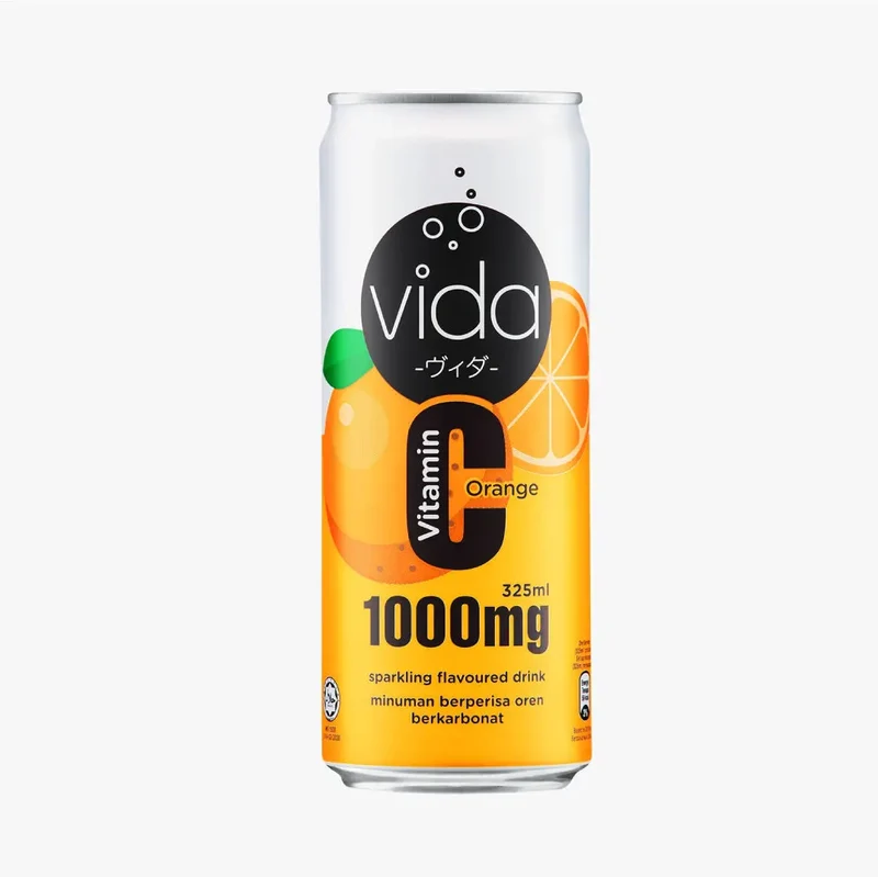 Vida C Orange 325ml 1s | Vitamin C Sparkling Drinks