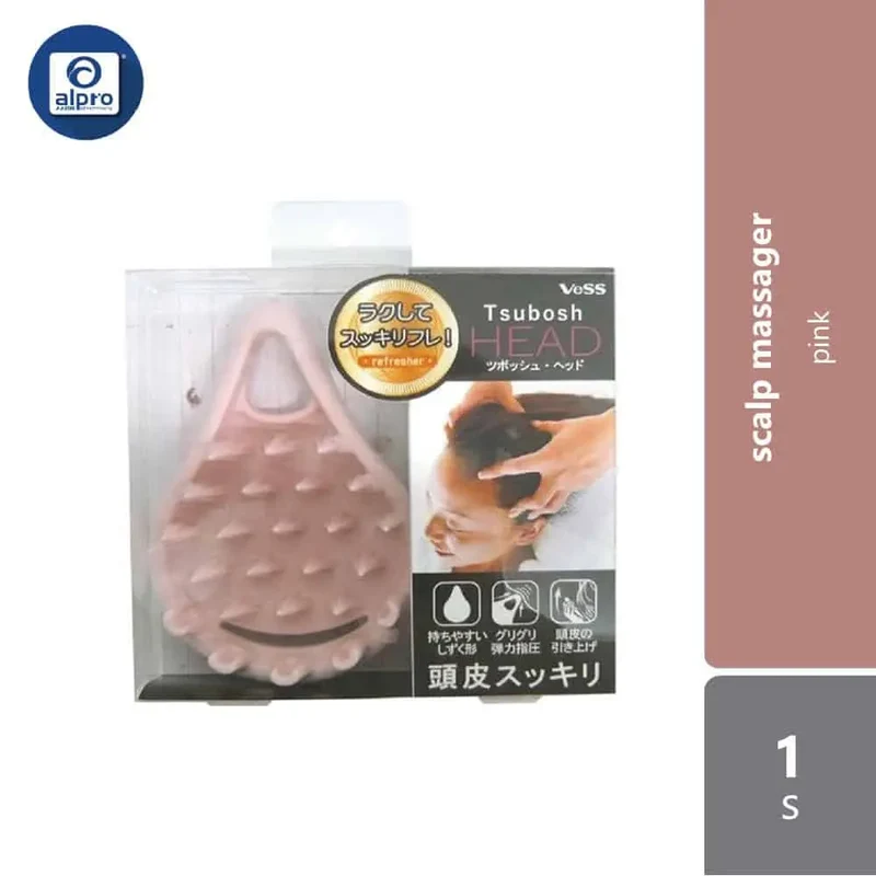 Vess Scalp Massager Pink 1s
