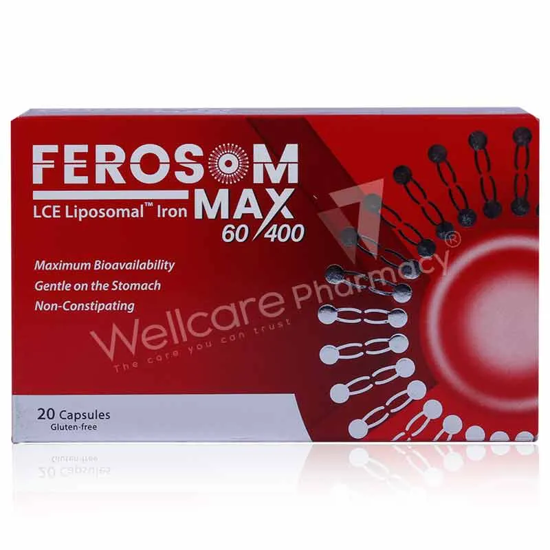 Ferosom Max 60/400 Capsules 20'S