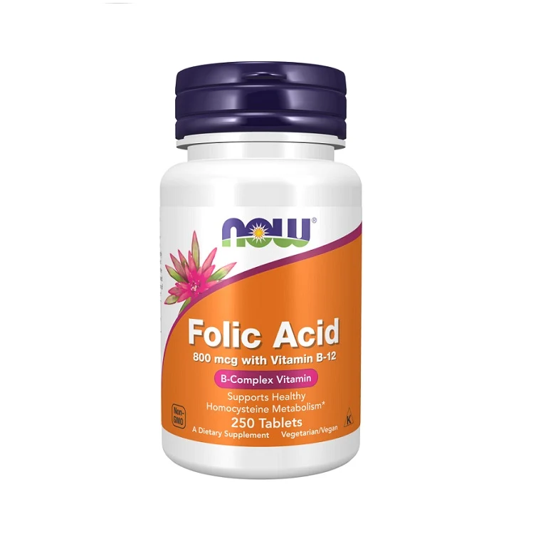 Now Folic Acid 800mcg Tablet 250'S