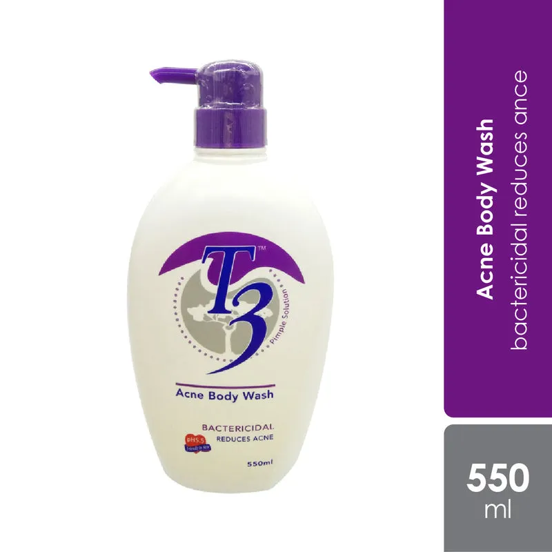 T3 Acne Body Wash 550ml | Helps Reduce Body Acne