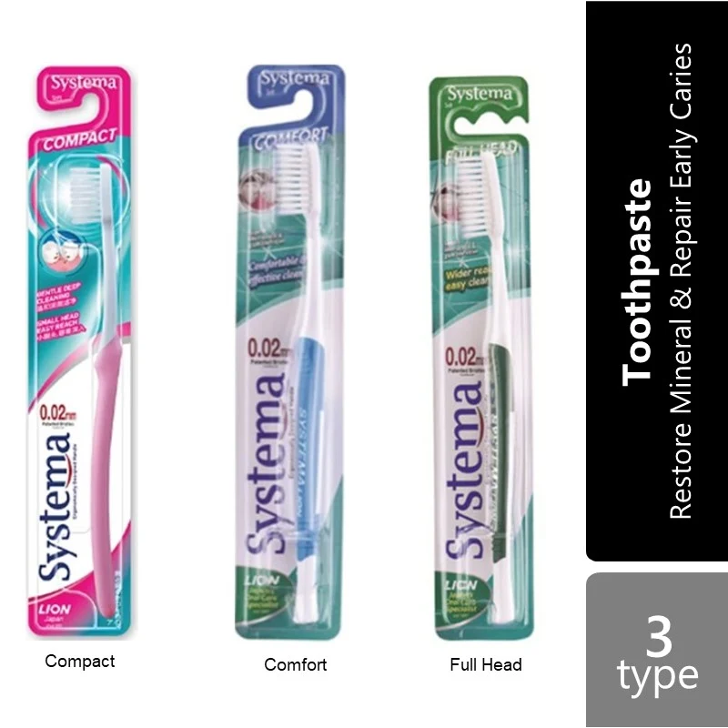 Systema Toothbrush 1s & Other Types | 0.02mm Super Slim Bristles