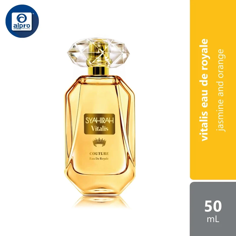 Syahirah Vitalis Eau De Royale Couture Fragrance 50mL | Jasmine and Orange
