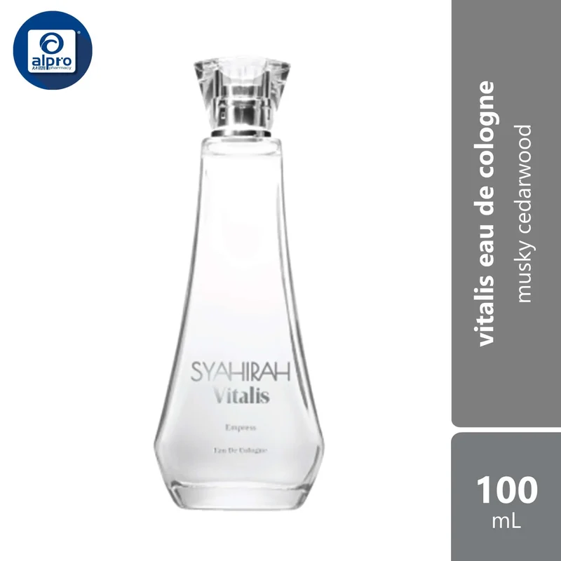 Syahirah Vitalis Eau De Cologne Empress Cologne Perfume 100mL | Musky Cedarwood