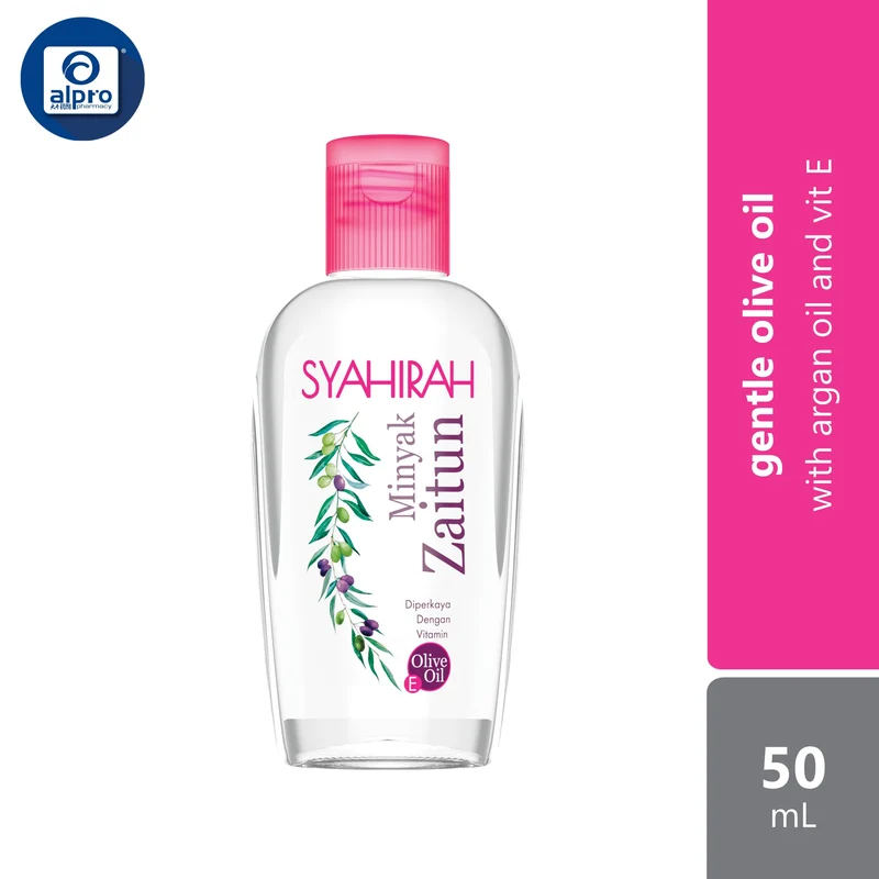 Syahirah Minyak Zaitun (50mL /150mL) | Argan Oil and Vitamin E