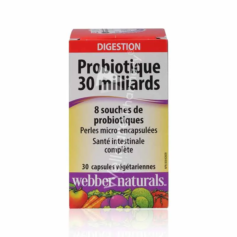 Webber Naturals Probiotic 30 Billion Capsules 30'S