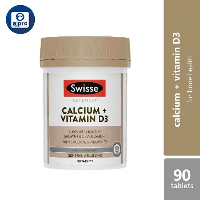Swisse Ultiboost Calcium + Vitamin D 90s | Supports Healthy Bones