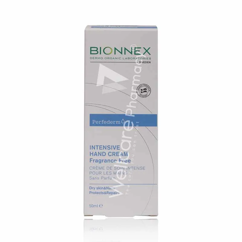 Bionnex Perfederm Intensive Hand Cream Fragrance Free 50ml