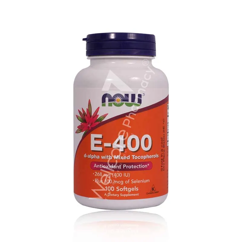Now Vitamin E 400iu Softgels 100'S