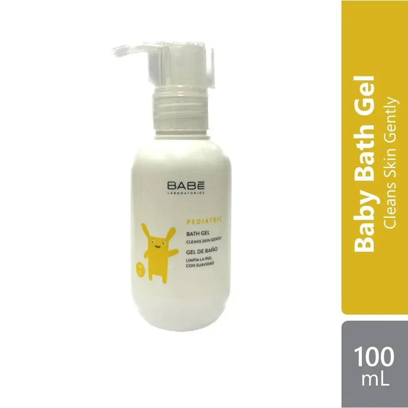 (Travel Size) Babe Laboratorios Pediatric Bath Gel (100ml) | Provide Softness & Freshness Skin