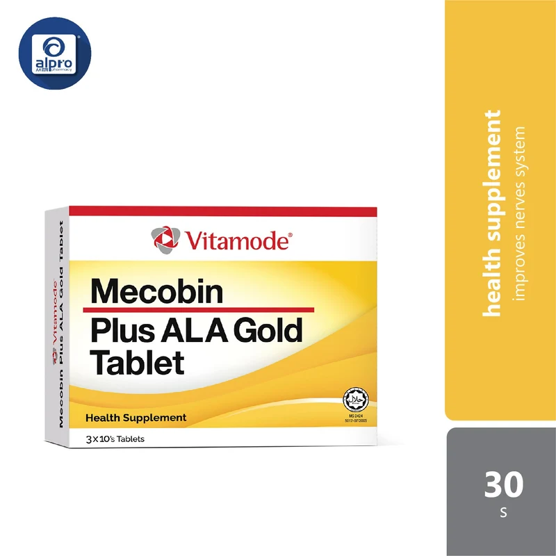 Vitamode Mecobin + ALA Gold 30s | Improves Nervous Systems Health