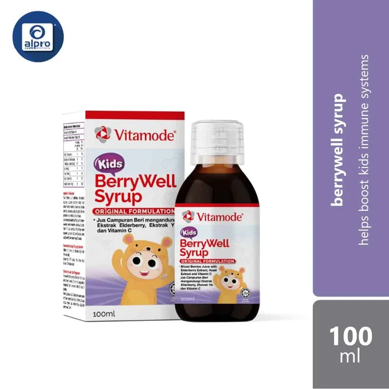 Vitamode Kids Berrywell Syrup 100ml | Helps Boost Kids Immune System