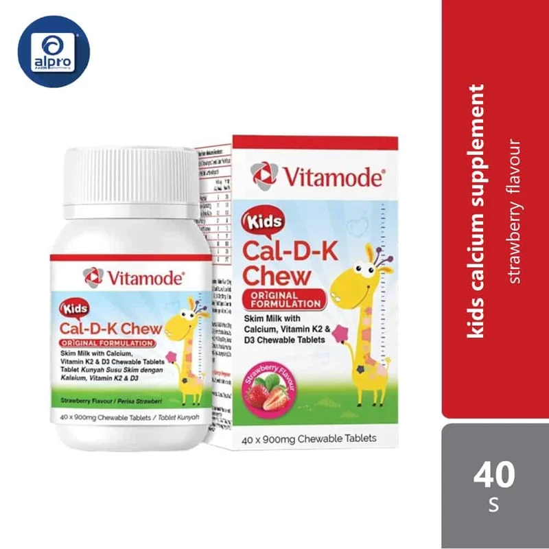 Vitamode Kids Cal-D-K Chew 40s | Support Kids Bone Development