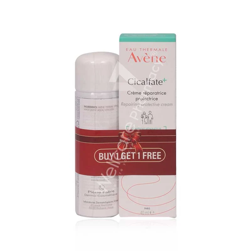 Avene Cicalfate Cream 40ml+avene Thermal Water 50ml Free