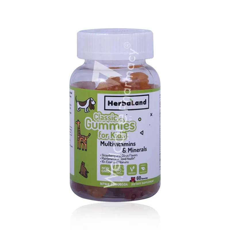 Herbaland Classic Gummies For Kids Multivitamins&Minerals 60'S