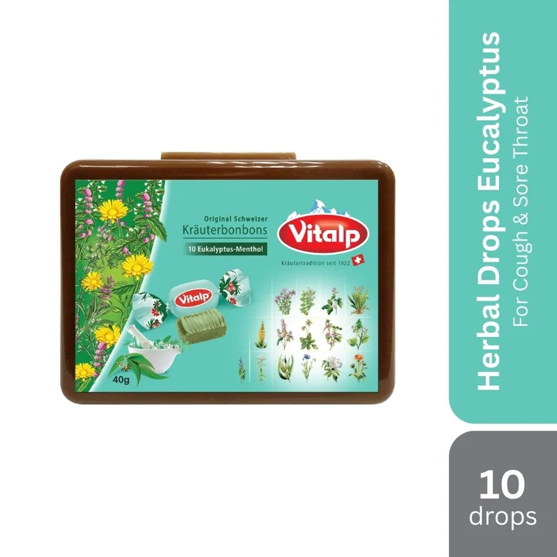Vitalp Herbal Drops with Eucalyptus 10s | Soothe Sore Throats