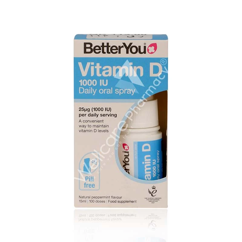 Betteryou Vitamin D Daily Oral Spray 15ml