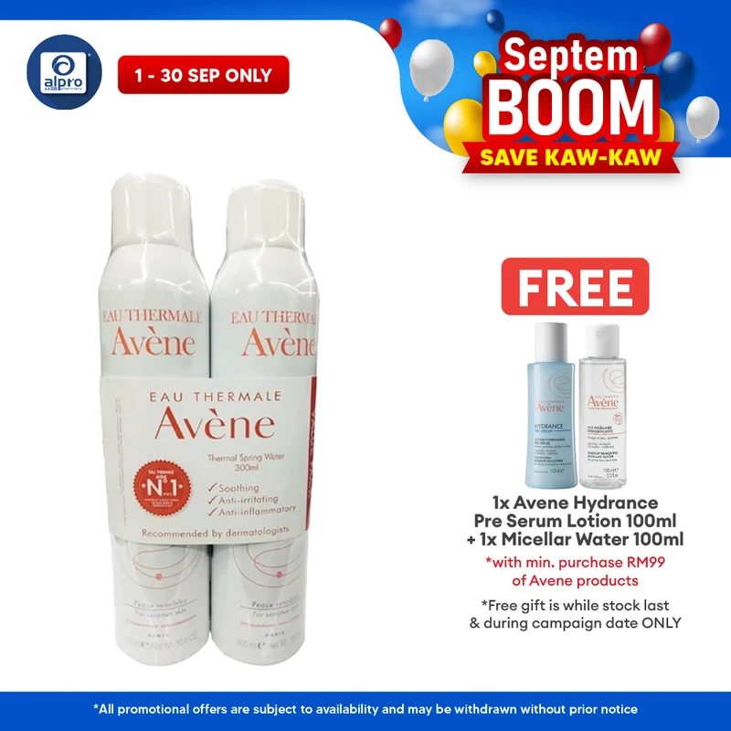 Avene Thermal Spring Water 300ml Duo Pack | Excellent Source Of Hydration