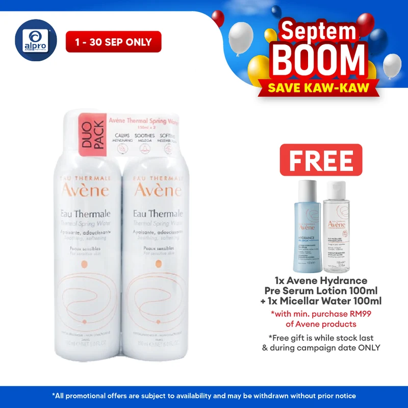 Avene Thermal Spring Water 150ml Duo Pack | Excellent Source Of Hydration