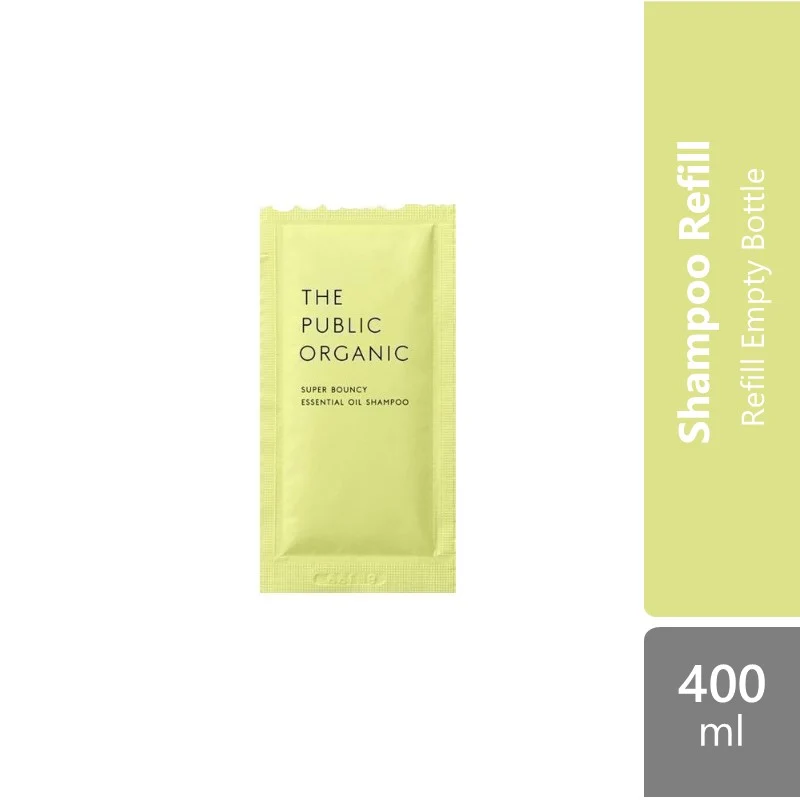 The Public Organic Shampoo / Treatment / Body Soap Refill Pack 400ml (Super Bouncy DM/ Super Shiny SM/ Super Positive DM