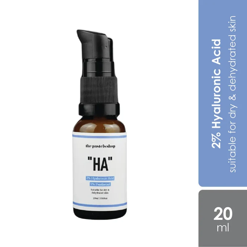 The Pastels Shop HA 2% Hyaluronic Acid Serum | Suitable for Dry & Dehydrated Skin