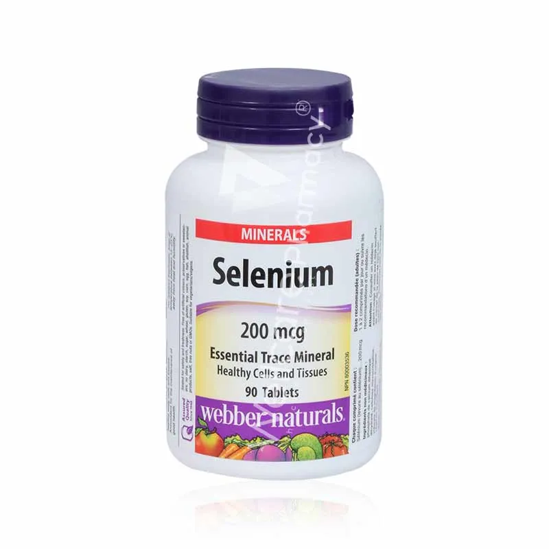 Webber Naturals Selenium 200mcg Tablets 90'S
