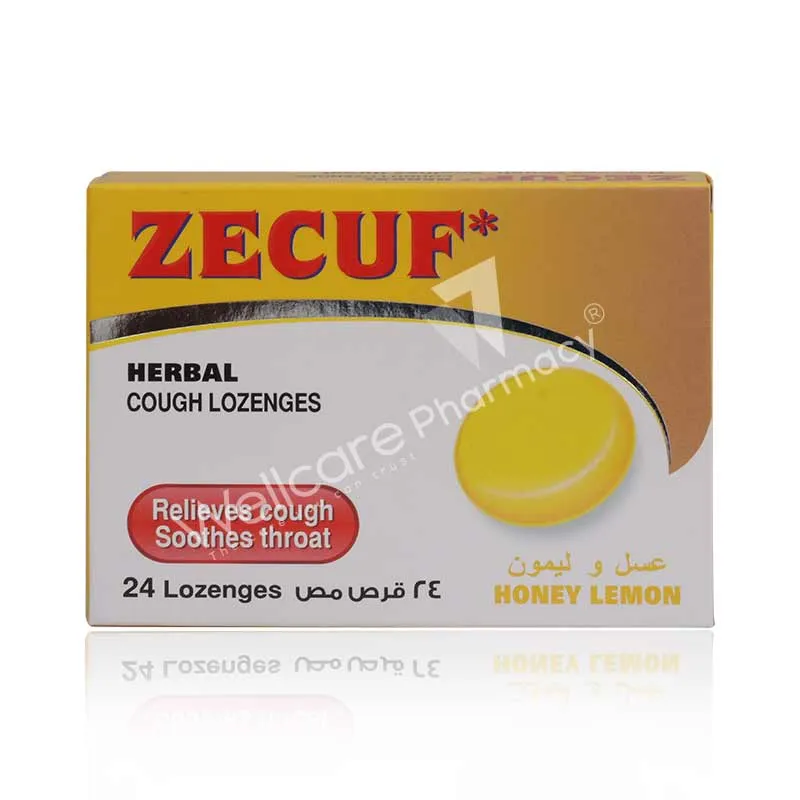 Zecuf Honey Lemon Herbal Lozenges 24'S