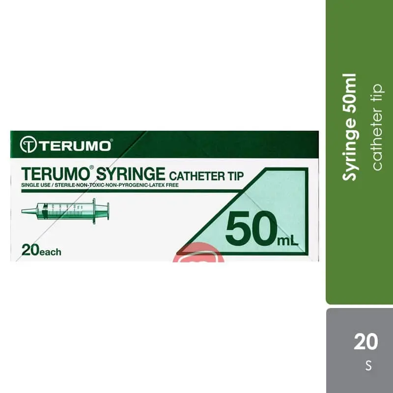 Terumo Syringe Catheter Tip 50ml - 20s