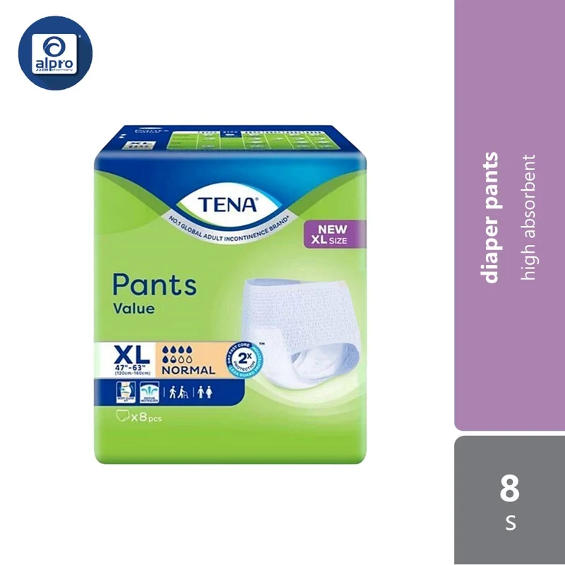 Tena Pants Value XL 8s | High Absorbent