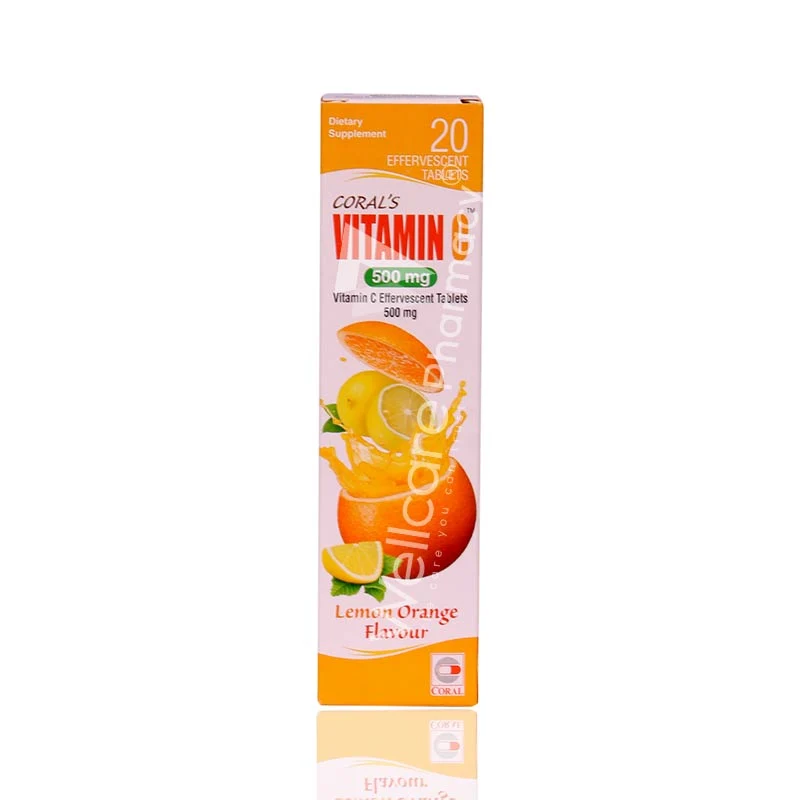 Coral'S Vitamin C 500mg Effervescent Tablets 20'S