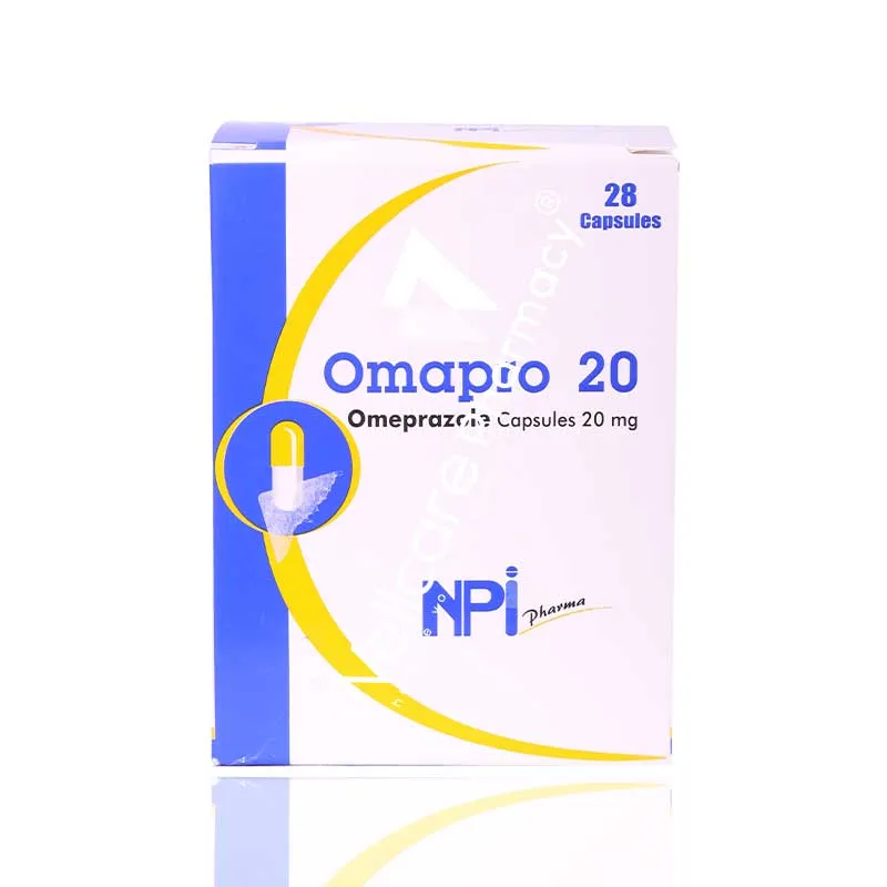 Omapro 20mg Capsules 28'S