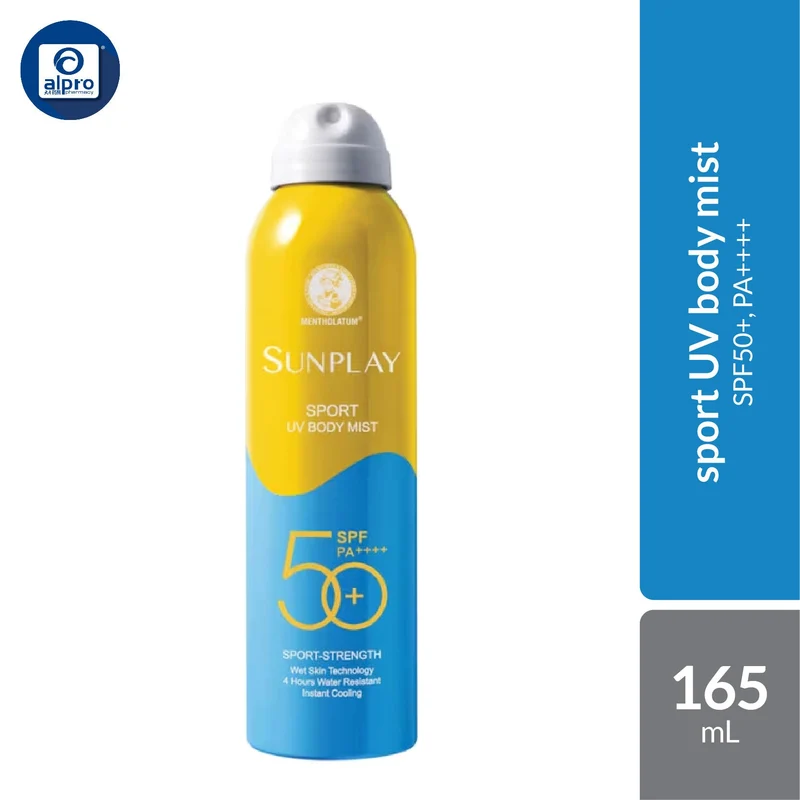 Sunplay Sport UV Body Mist SPF50+ Pa++++ 120 165ml | Instant Cooling