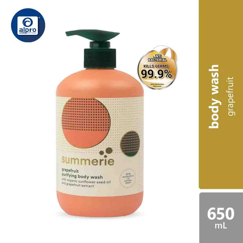 Summerie Refreshing Purifying Body Wash 650ml [Passion Fruit/Chamomile/Grapefruit]