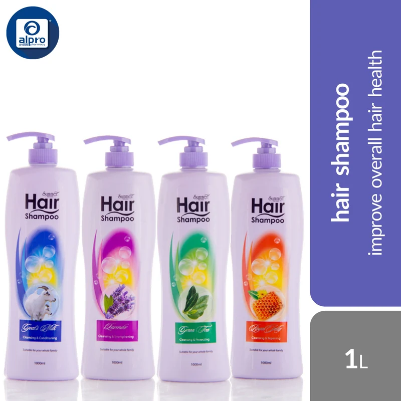 Summer Naturale Hair Shampoo (Goat's Milk/ Lavender/ Royal Jelley/ Green Tea) 1L | Improve Overall Hair Health