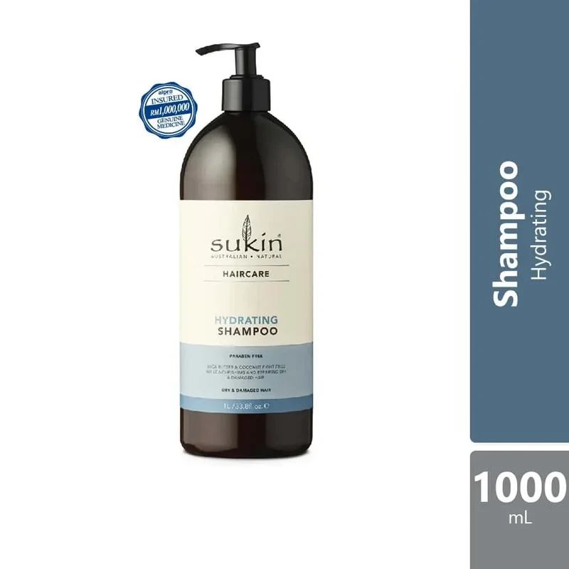 Sukin Hydrating Shampoo 1l | Helps to Strengthen Hair