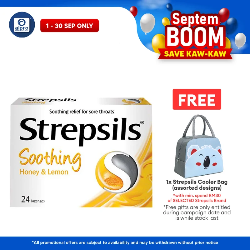 Strepsils Soothing Honey & Lemon 24s