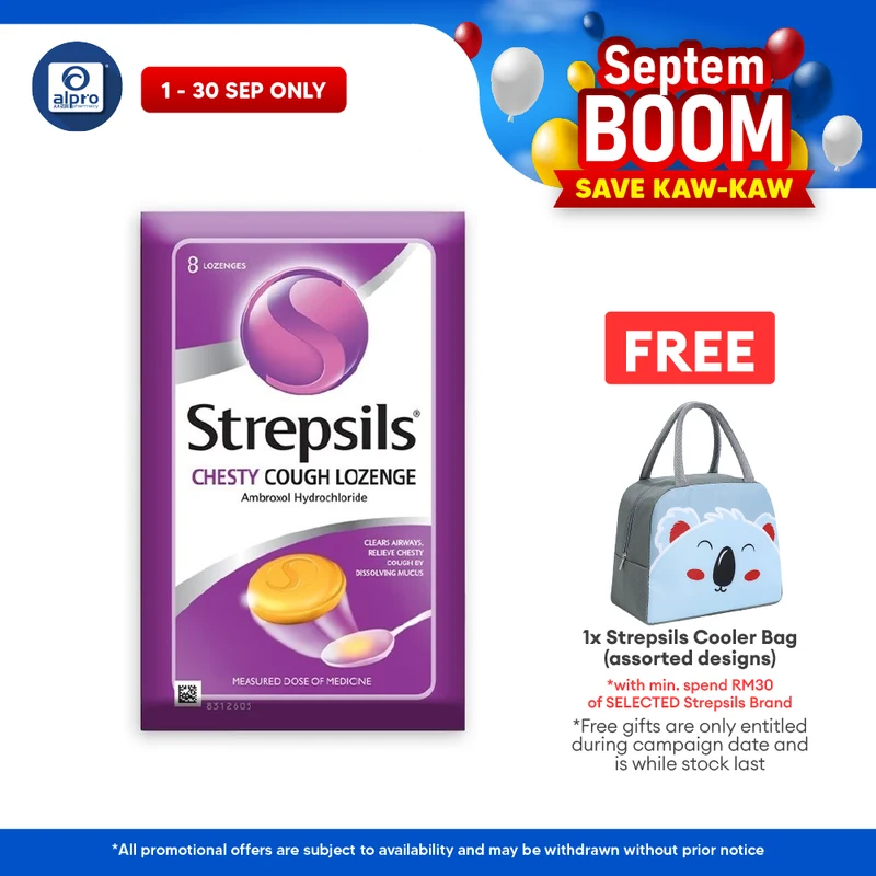 Strepsils Chesty Cough Lozenge 8s | Relieve Chesty Cough