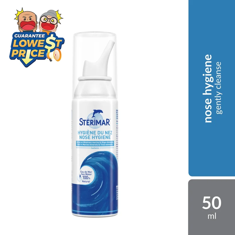 Sterimar Nose Hygiene & Comfort Isotonic Spray 50mL | Gently Cleanse & Clear Nasal Passage