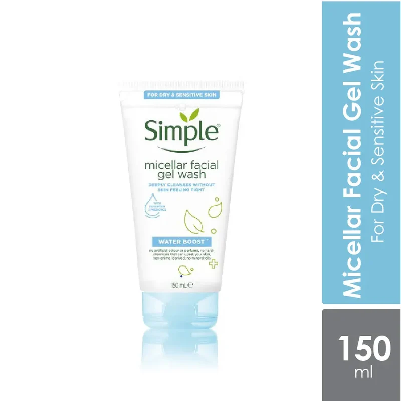 Simple Water Boost Micellar Facial Gel Wash 150ml