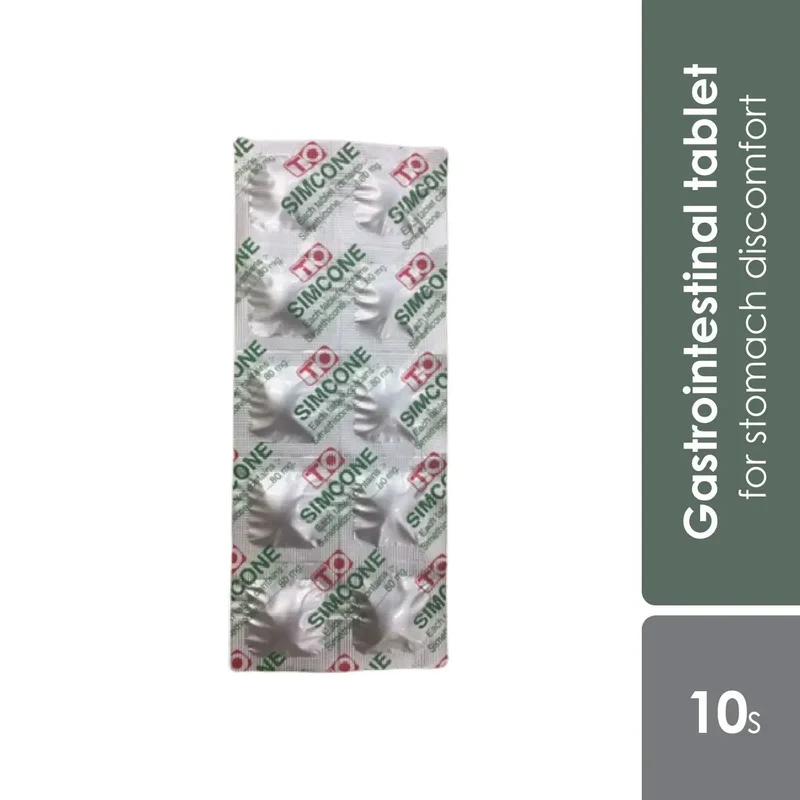 Simcone 80mg 50x10s | Relieve Extra Gas Symptom