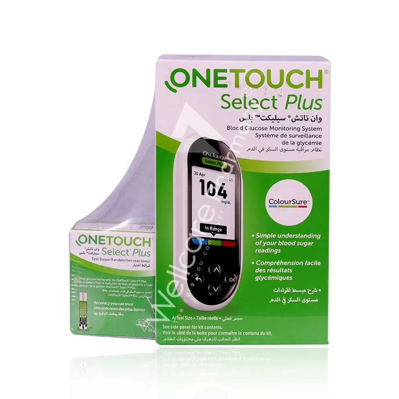 One Touch Select Plus Blood Glucose Monitoring System+50strips