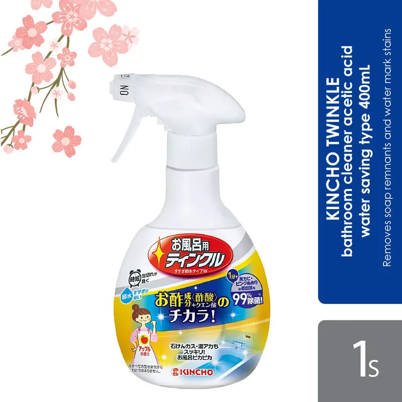 Sugi Kincho Twinkle Bathroom Cleaner Acetic Acid Water Saving Type 400ml