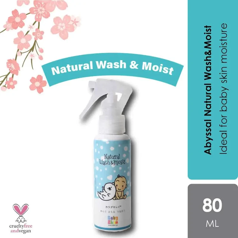 Sugi Abyssal Natural Wash & Moist 80ml | Cleanses and Moisturize Baby Skin