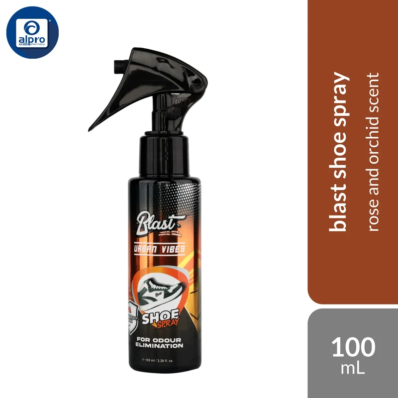 SugarBomb Blast Shoe Spray (Power Up/Urban Vibes/ Next Magic) 100mL | Refreshing Odor for Smelly Shoes