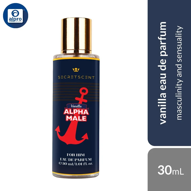 SugarBomb Secret Scent Eau De Parfum For Him (Vanilla Alpha / Leather Spice) 30mL | Masculinity and Sensuality