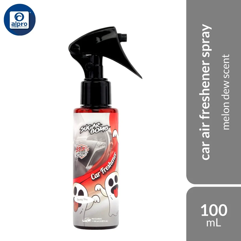 SugarBomb Dr. Bomb Car Freshener (Spooky Dew/ Fresh Lavender/ Sakura Essence) 100mL | Freshen and Live Up Car Fragrance