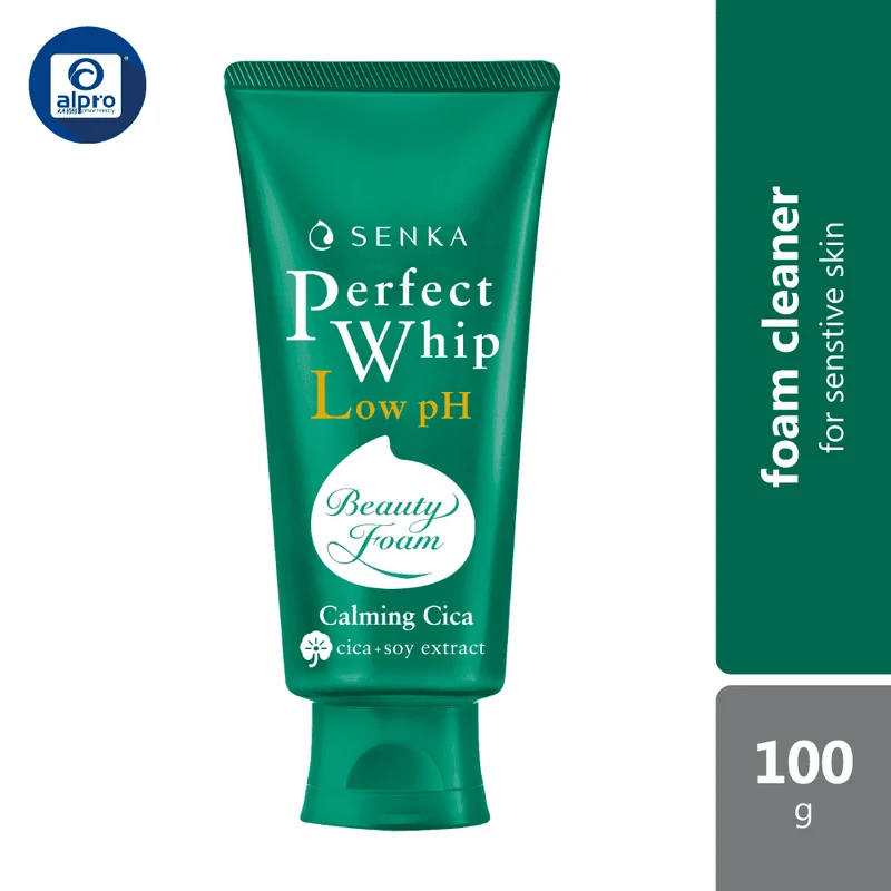 Senka Perfect Whip Low PH Cica Facial form Cleanser 100g